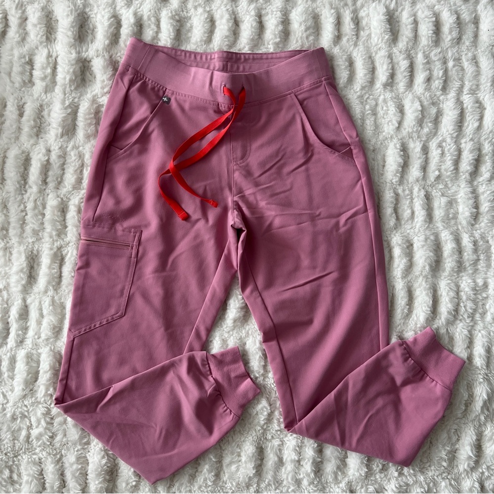 Figs Chalk Pink Zamora Jogger Scrub Pants Size S